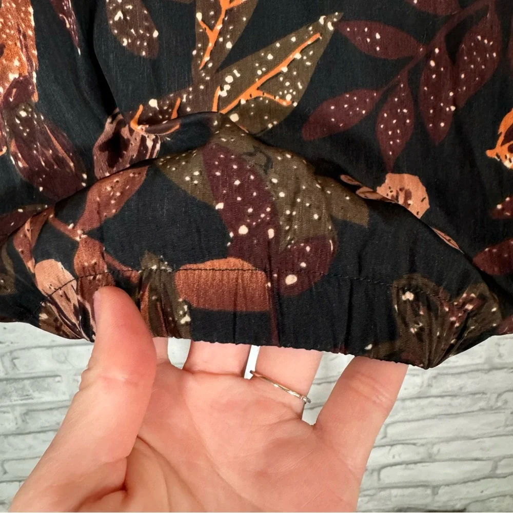 Vintage Blair Floral Brown Cottagecore Zip Up Jacket